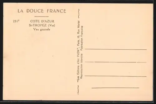 AK St-Tropez, Vue générale