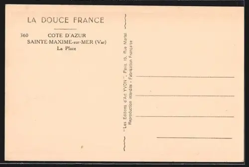 AK Sainte-Maxime-sur-Mer, La Place