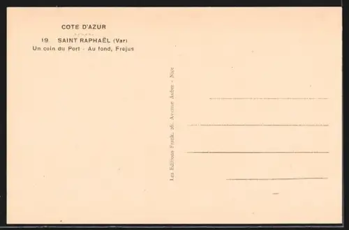AK Saint Raphael, Un coin du Port