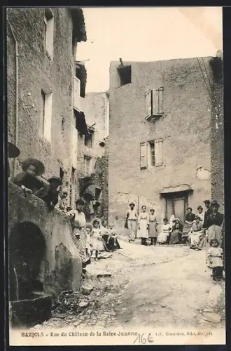 AK Barjols, Rue du Château de la Reine Jeanne