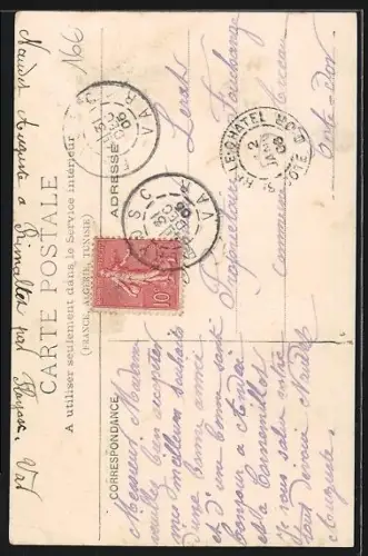 AK Flayosc, Vue dans la rue des Viailles Boucheries