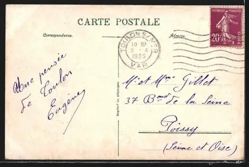 AK Toulon, Vue sur le Quais