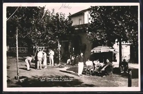 AK Les Lecques-Plage /Var, Bar La Pergola