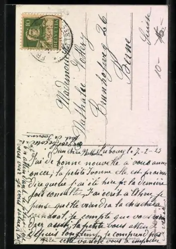 AK Costume Fribourgeois, Schweizerin aus dem deutschen Teil von Freiburg in Tracht