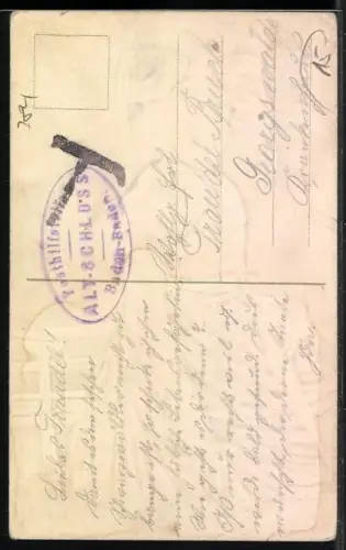 AK Hübsche Markgräflerin in Tracht