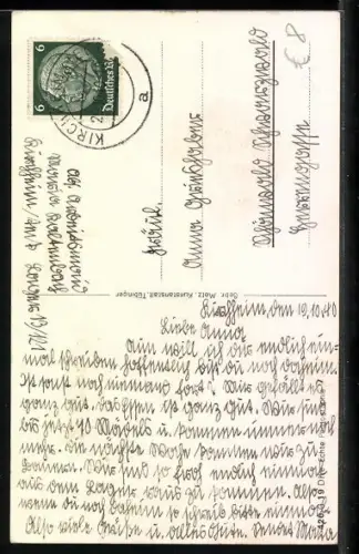 AK Paar in Alt-Villinger Tracht, Schwarzwälder Tracht