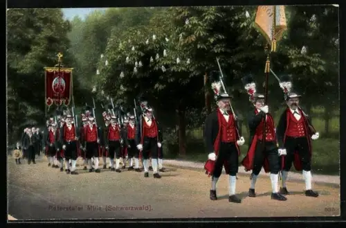 AK Peterstal i. Schwarzwald, Miliz in Schwarzwälder Tracht