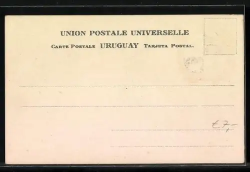 AK Uruguay, Wappen & versch. Briefmarken