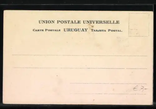 AK Uruguay, Wappen & versch. Briefmarken