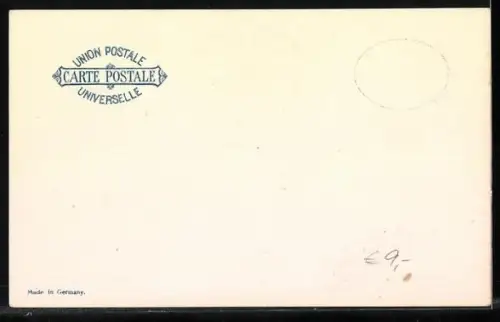 AK Japan, Briefmarken mit Landkarte