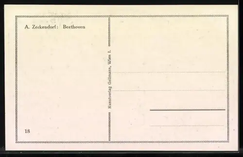 Künstler-AK Komponist Ludwig van Beethoven im Anzug, Fidelio, Mondscheinsonate