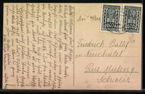 AK Innsbruck, Hungerburgbahn mit Häusern, Bergbahn