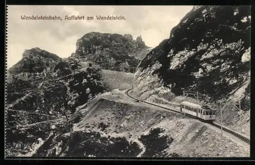 AK Wendelsteinbahn, Auffahrt zum Wendelstein
