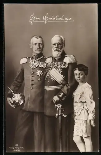 AK Kronprinz Rupprecht von Bayern, In Erbfolge