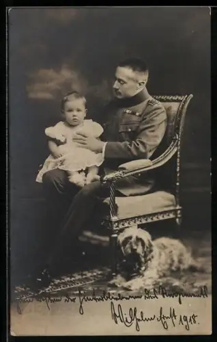 AK S. Kgl. H. d. Grossherzog mit S. H. Prinz Bernhard Friedrich von Sachsen-Weimar-Eisenach