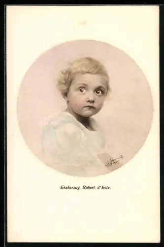 AK Erzherzog Robert d`Este von Österreich, Porträt als Kleinkind