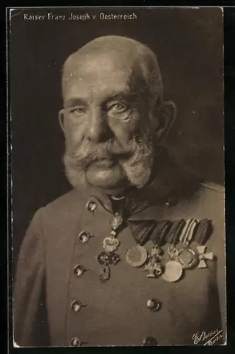 AK Kaiser Franz Josef I. von Österreich in Uniform