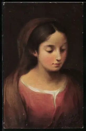 Künstler-AK sign. W. Ismailowitsch: Madonna