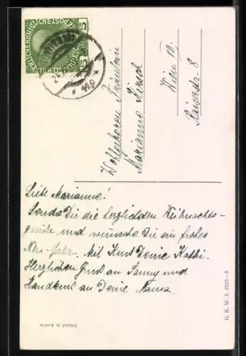 Künstler-AK Karl Feiertag: Fröhliche Weihnachten!, Kind in Pelzmantel