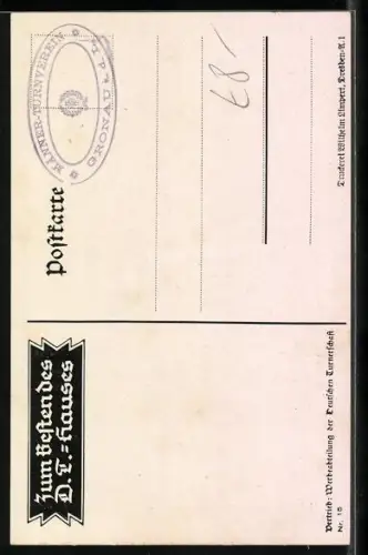 Künstler-AK Otto Amtsberg: Turnerin, Stolz und kühn, zwei Turnerinnen