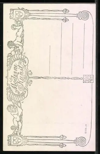 Künstler-AK Karl Maria Schuster: Junge Frau mit altem Buch