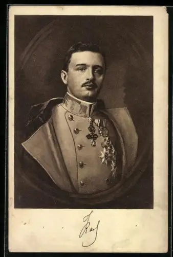 AK Kaiser Karl von Österreich