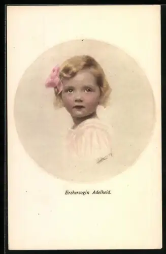 AK Erzherzogin Adelheid von Österreich als kleines Mädchen