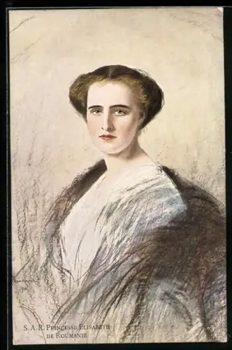 AK S.A.R. Princesse Elisabeth de Roumanie, Portrait von Prinzessin Elisabeth von Rumänien