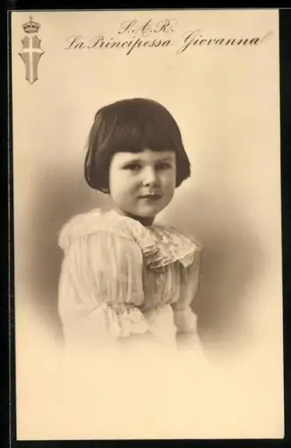 AK Portrait S.A.R. La Principessa Giovanna dall`Italia