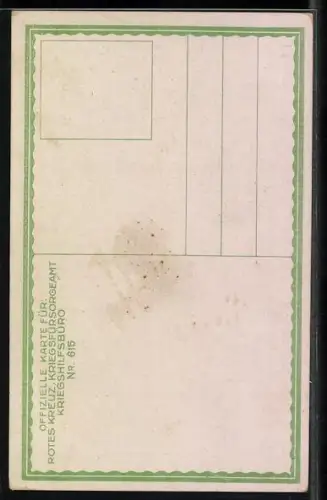 AK Kaiser Karl I. von Österreich, Rotes Kreuz