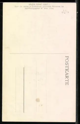 AK Kaiser Franz Josef I., Portrait in Uniform mit Orden