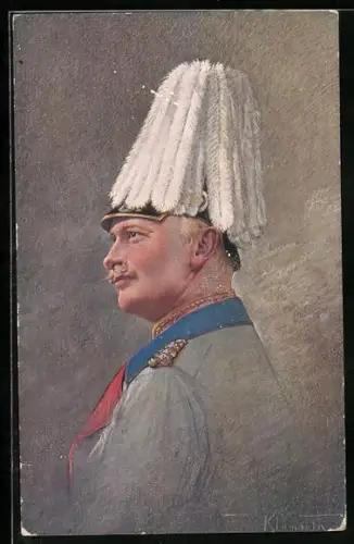 AK König Friedrich August von Sachsen nach einem Pastell von Hofrat A. Klamroth