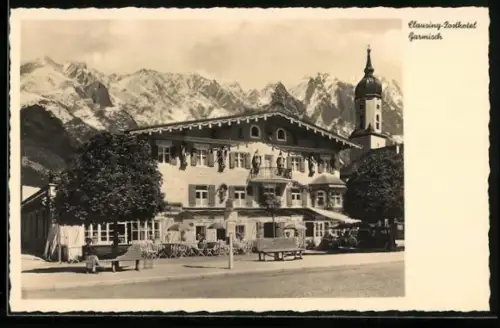 AK Garmisch, Clausing-Posthotel