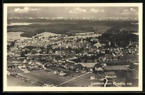AK Leutkirch, Teilansicht, Fliegeraufnahme
