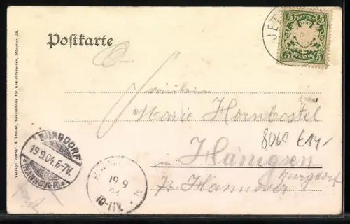 AK Jetzendorf, Ortspartie mit Kirche