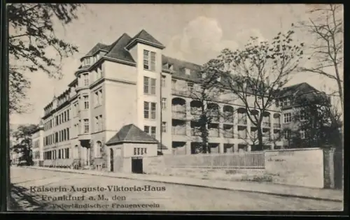 AK Frankfurt-Nordend, Kaiserin-Auguste-Viktoria-Haus, Vaterländischer Frauenverein, Scheffelstrasse