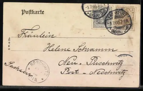 AK Frankfurt a. M., Hotel Imperial am Opernplatz, Opernhaus