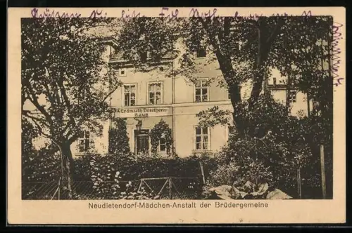 AK Neudietendorf, Mädchen-Anstalt der Brüdergemeine