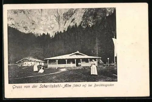 AK Berchtesgaden, Gasthof Scharitzkehl-Alm