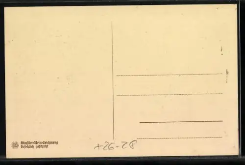 Steindruck-AK Alt-Osnabrück, Am Vitihof