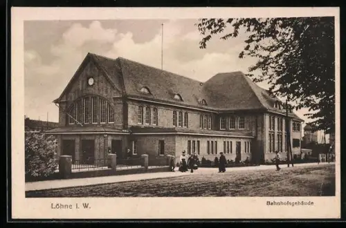 AK Löhne i. W., Bahnhofsgebäude