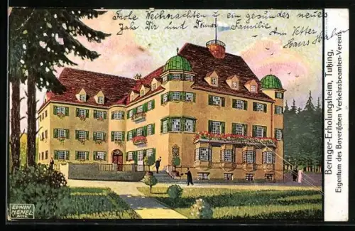 AK Tutzing, Beringer-Erholungsheim, Eigentum des Bayerischen Verkehrsbeamten-Vereins
