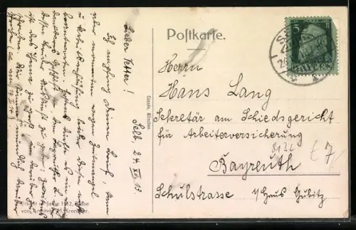 AK Tutzing, Beringer-Erholungsheim, Eigentum des Bayerischen Verkehrsbeamten-Vereins