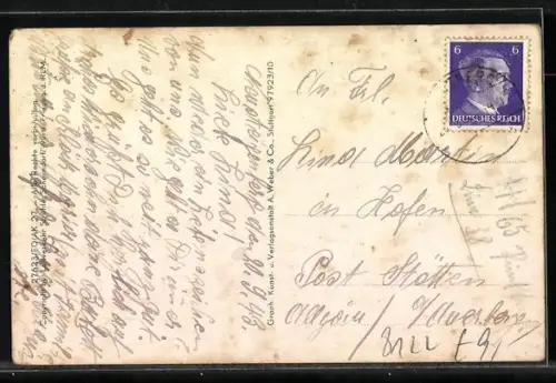 AK Penzberg, Teilansicht, Fliegeraufnahme