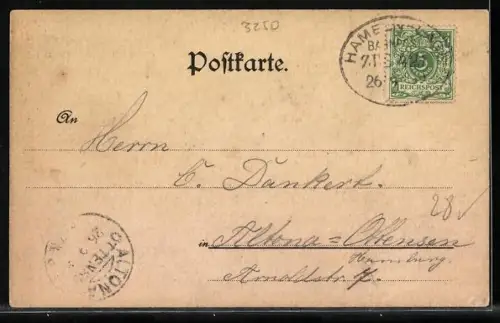 Lithographie Fürstenberg / Weser, Dampfschiff vor dem Schloss