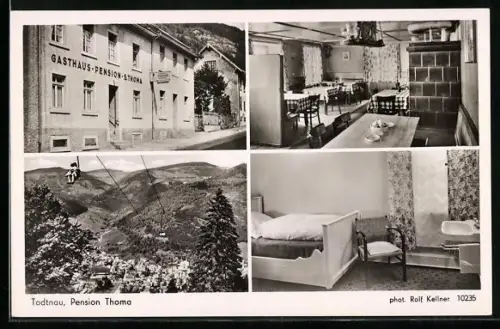 AK Todtnau /Schwarzwald, Gasthaus Pension Thoma in der Feldbergstrasse 5