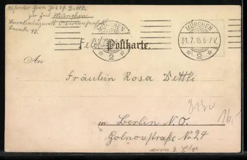 Lithographie Bad Tölz, Ortsansicht vom Wasser aus