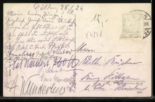 AK Cöthen in Anh., Holzmarkt mit Fachwerkhaus