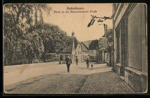 AK Rockenhausen, Partie an der Kaiserslauterner Strasse