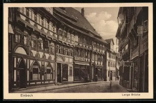 AK Einbeck, Strasse Lange Brücke